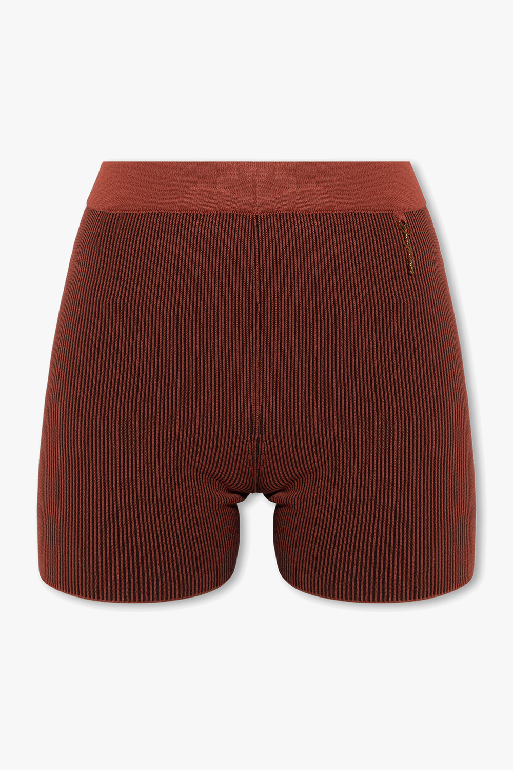 GenesinlifeShops Liberia Brown Pralu ribbed shorts Jacquemus